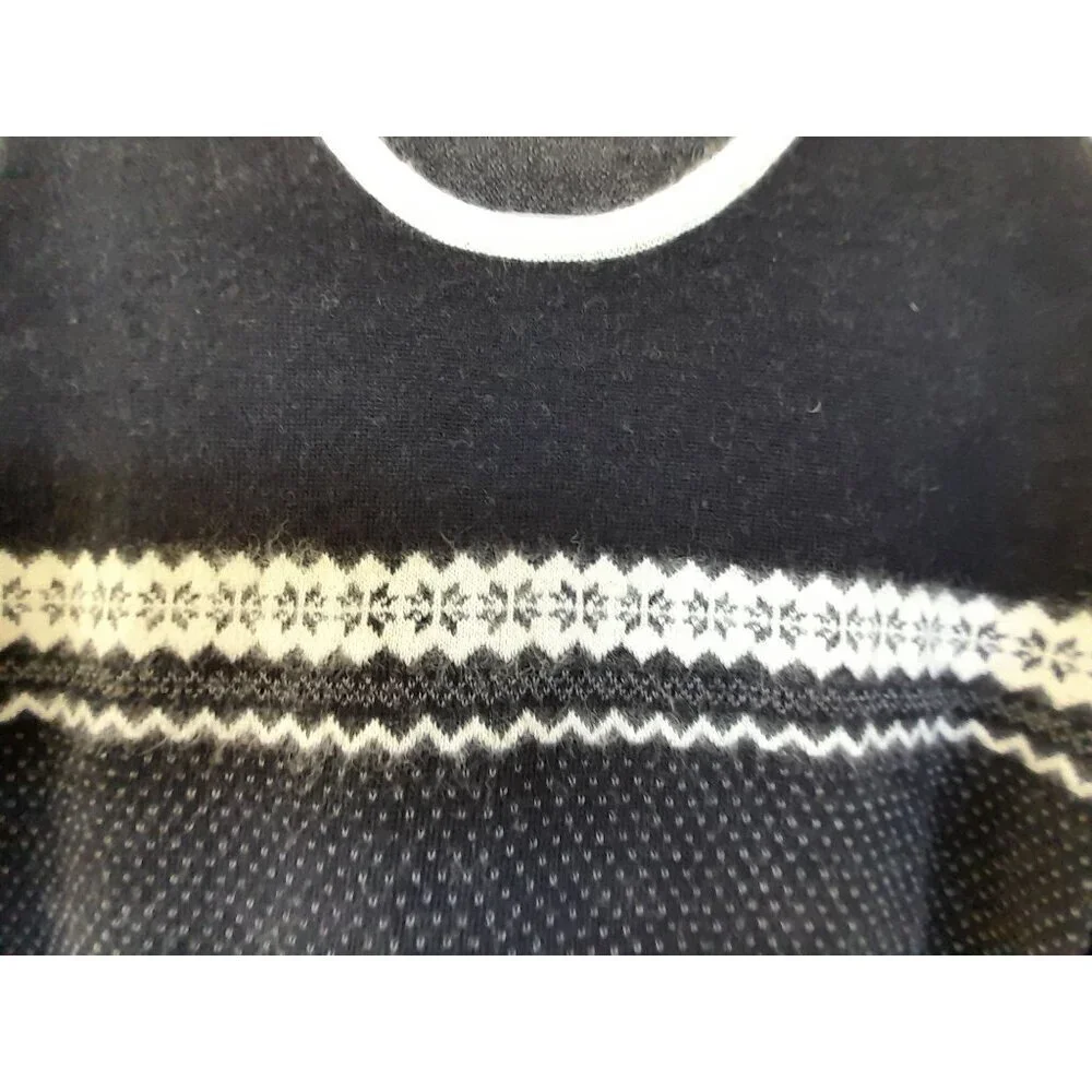 Vtg Womens Small Fair Isle Nordic Snowflake Holiday Wool Angora Soft  Sweater